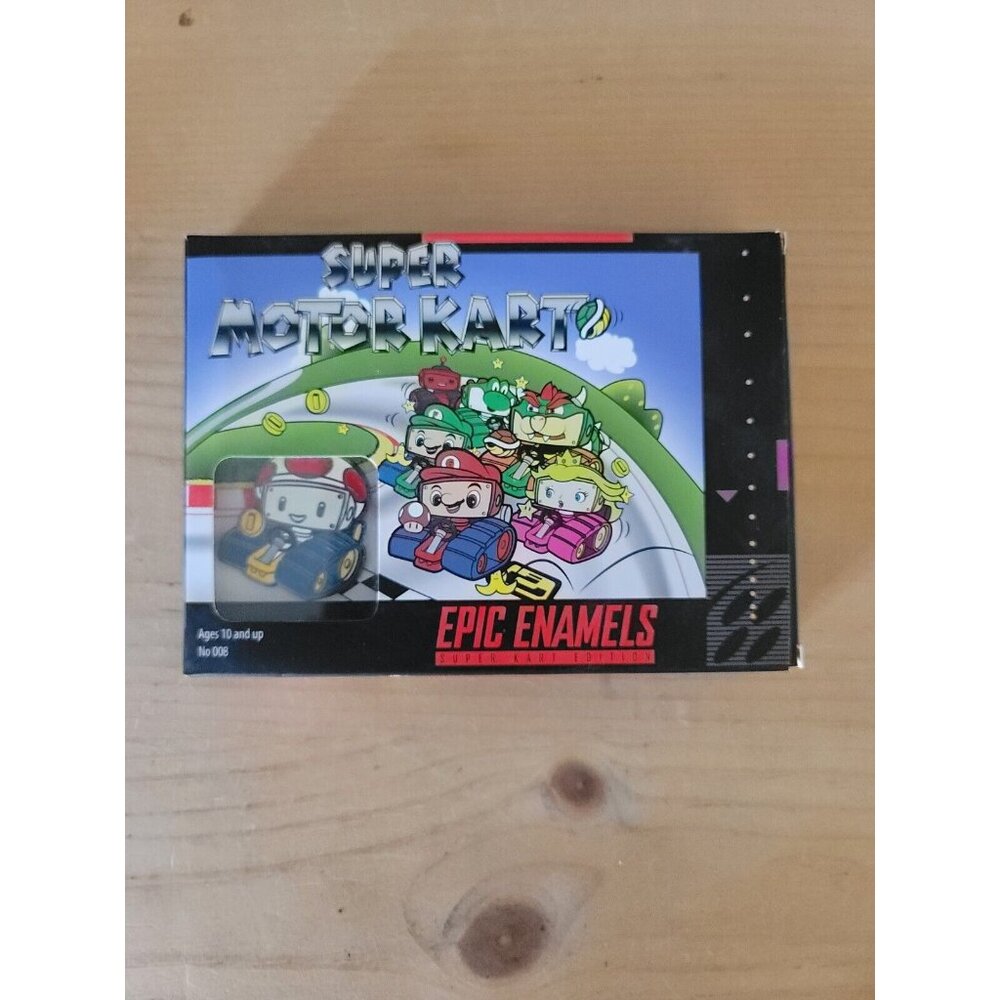 GeekFuel Super Motor Kart Epic Enamels Pin #008 Mushroom‎ Driver